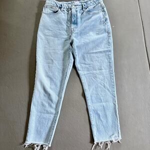 Good American Light Blue Straight Leg Jeans